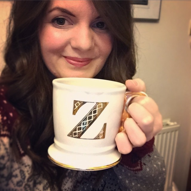10/365 I always clear my Christmas decorations a few days before new year, not quite ready to let go of my @anthropologie Christmas mug yet. I was in need of a very large cup of tea! It's super rare to find a 'Z' on anything!